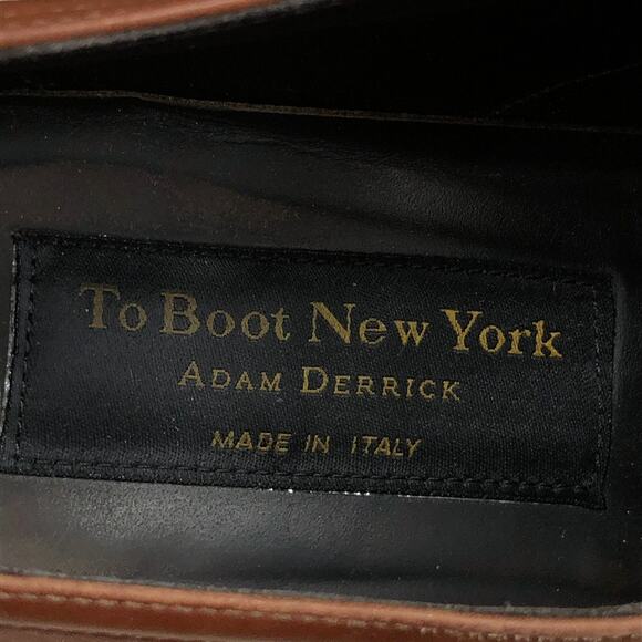 To Boot New York Adam Derrick Mens 10 Brown Leather Derby Dress Shoes Classic main image 7
